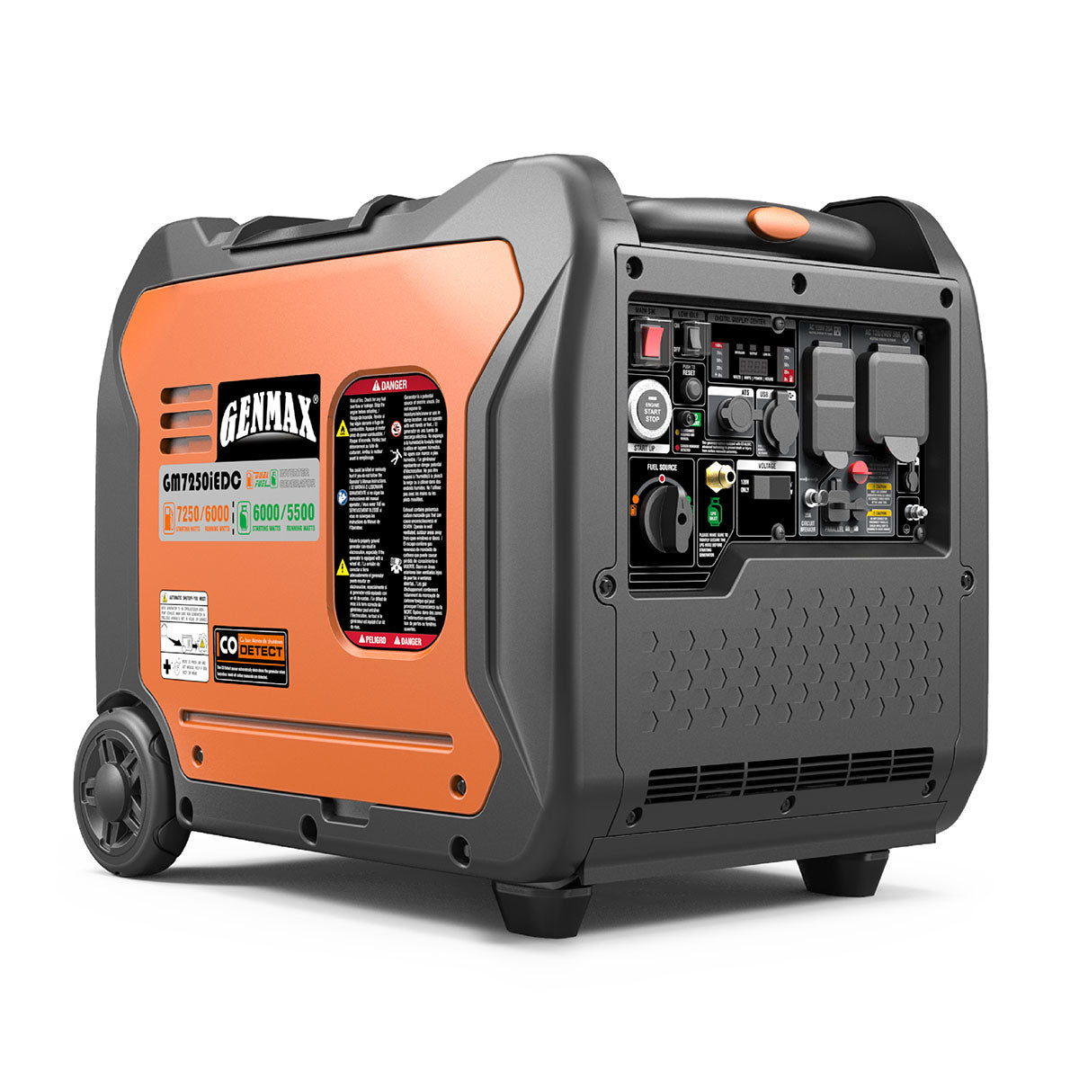 GM7250iEDC 7250 Watt Dual Fuel Inverter Generator with CO Detect