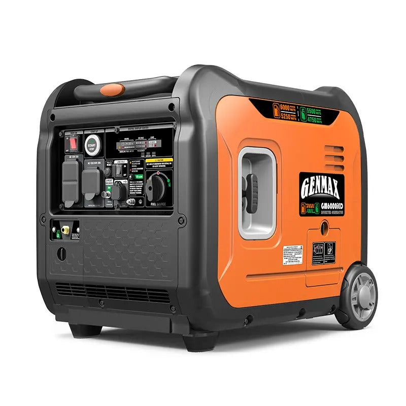 GENMAX GM6000iED 6000 Watt Dual Fuel Inverter Generator with CO Detect