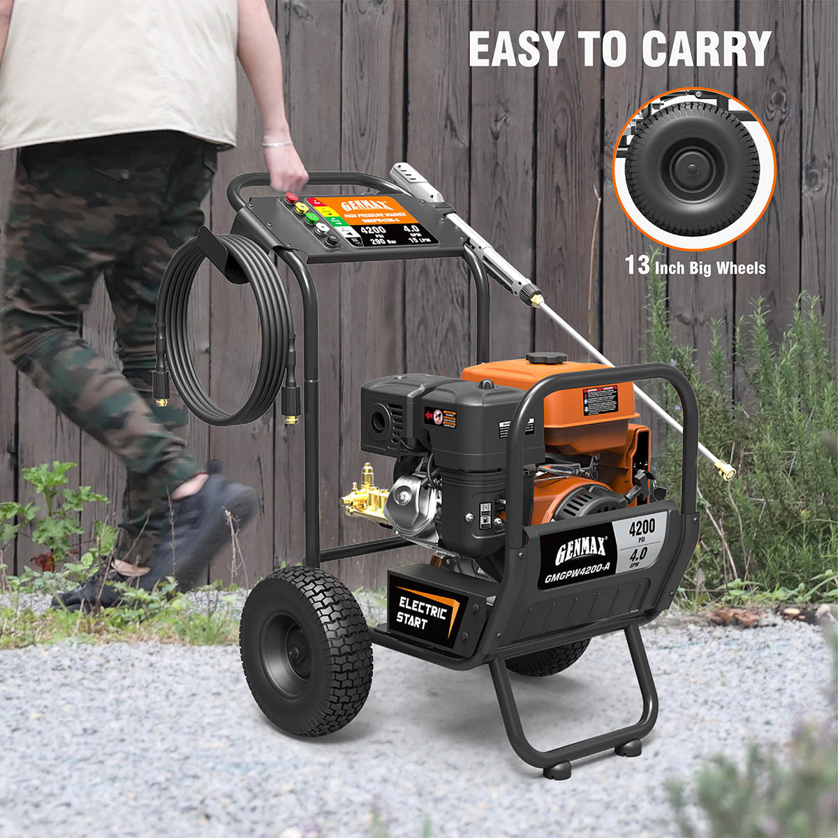 GMGPW4200-A 4200 PSI Gas Pressure Washer
